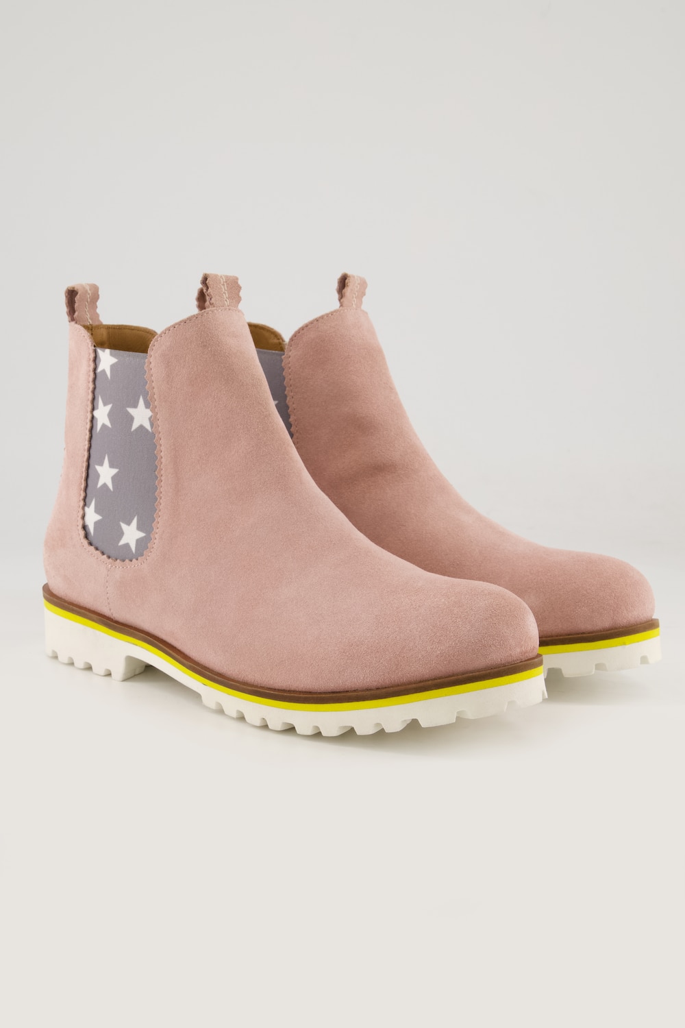 Große Größen Chelseaboot, Damen, rosa, Größe: 43, Leder/Synthetische Fasern, Ulla Popken von Ulla Popken