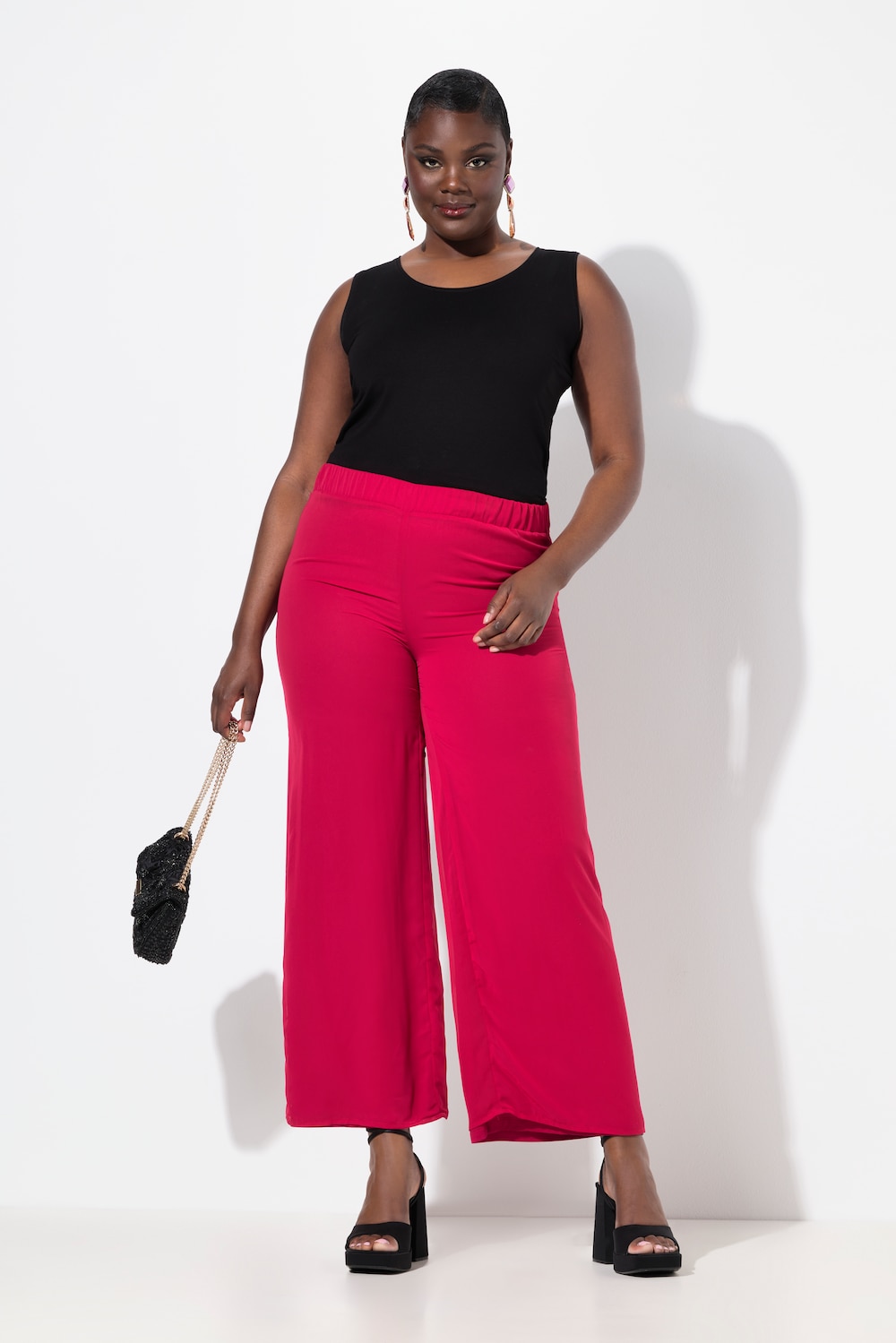 Große Größen Chiffonhose, Damen, rot, Größe: 50/52, Polyester/Viskose, Ulla Popken Große Größen Chiffonhose, Damen, rot, Größe: 50/52, Polyester/Viskose, Ulla Popken von Ulla Popken