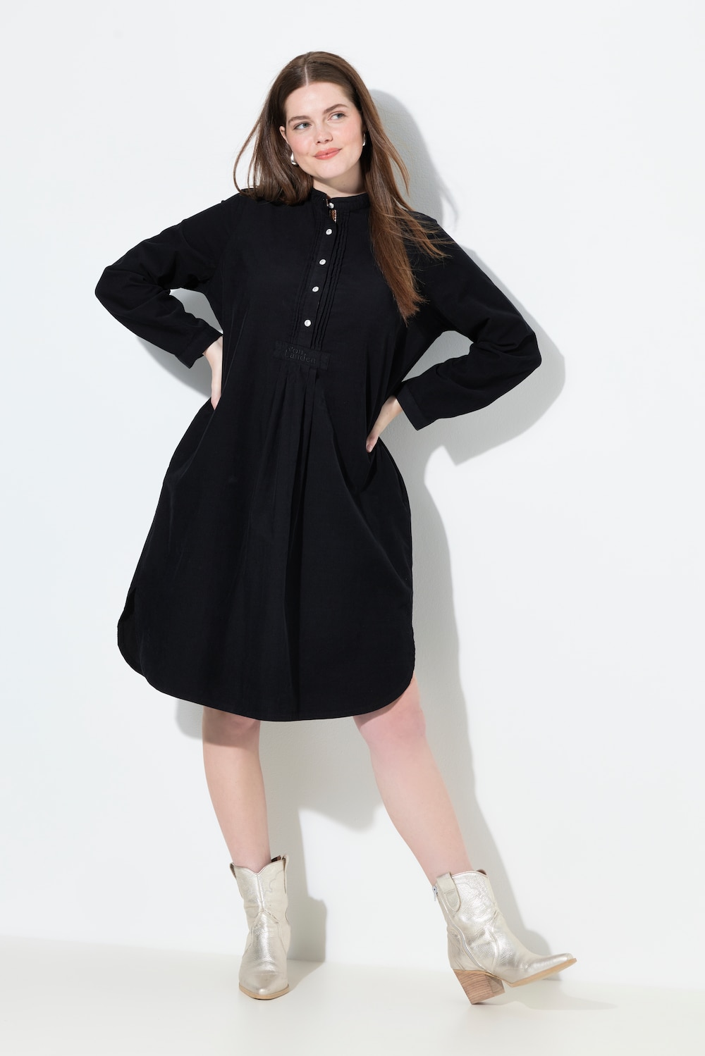 Große Größen Cordkleid, Damen, schwarz, Größe: 42, Baumwolle, Ulla Popken Große Größen Cordkleid, Damen, schwarz, Größe: 42, Baumwolle, Ulla Popken von Ulla Popken