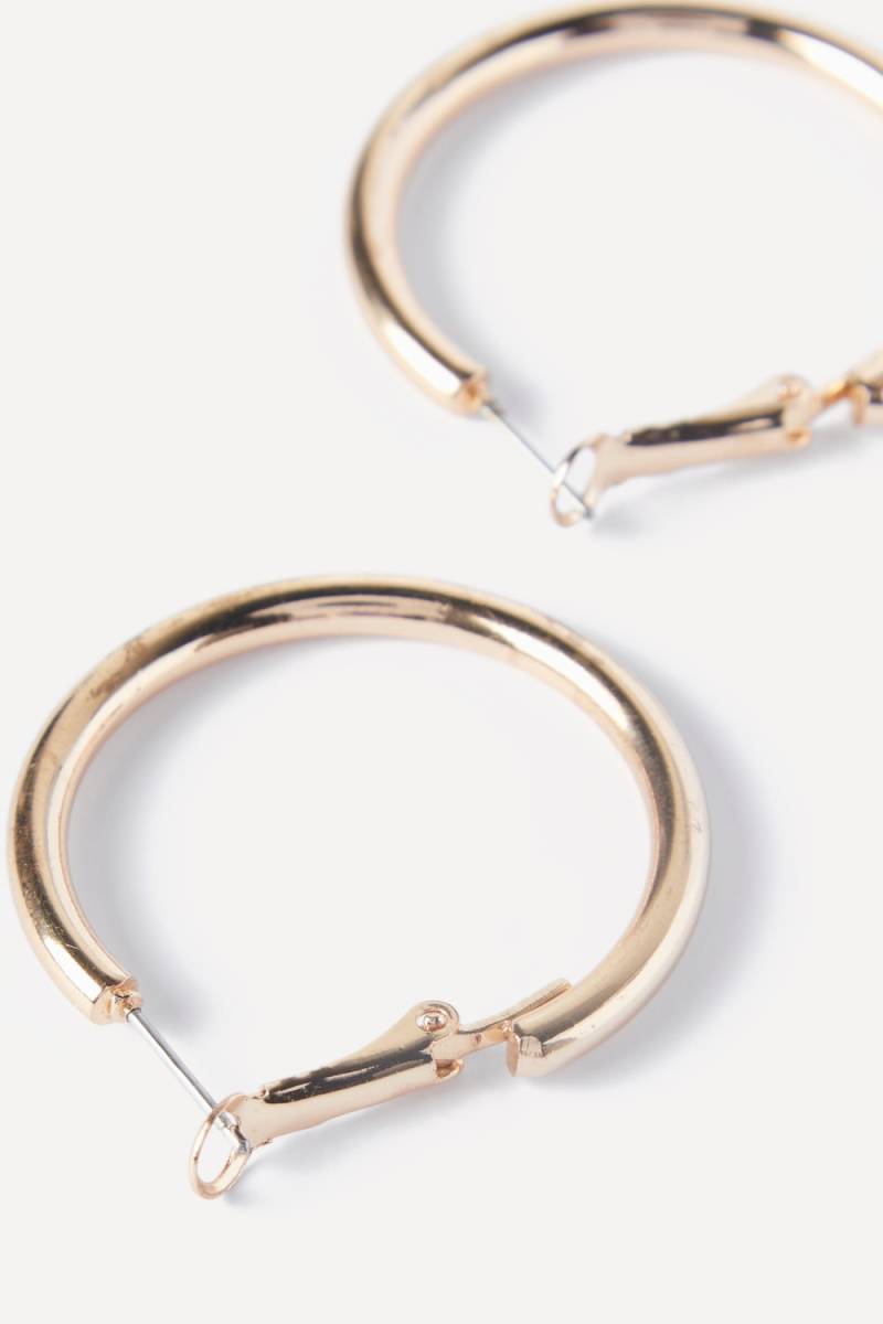 Große Größen Creolen, Damen, orange, Größe: One Size, Metallische Fasern, Ulla Popken von Ulla Popken