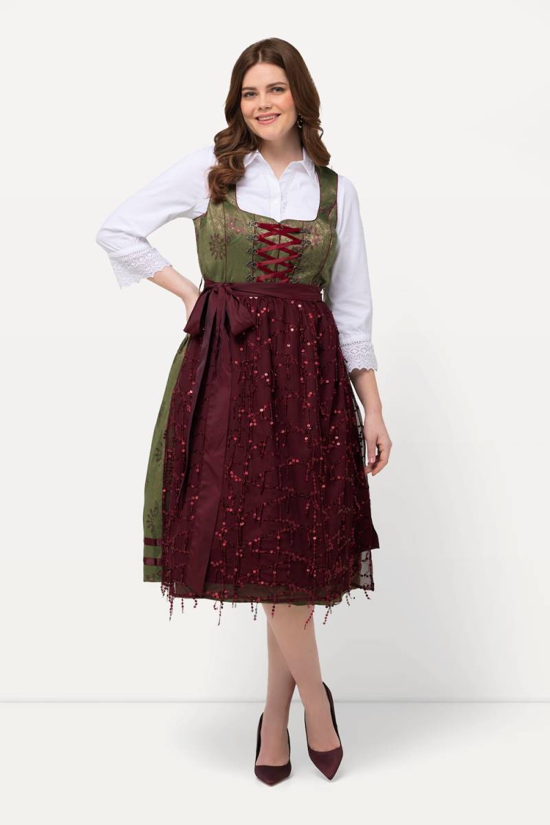 Große Größen Dirndl, Damen, grün, Größe: 50, Polyester/Baumwolle/Viskose, Ulla Popken von Ulla Popken