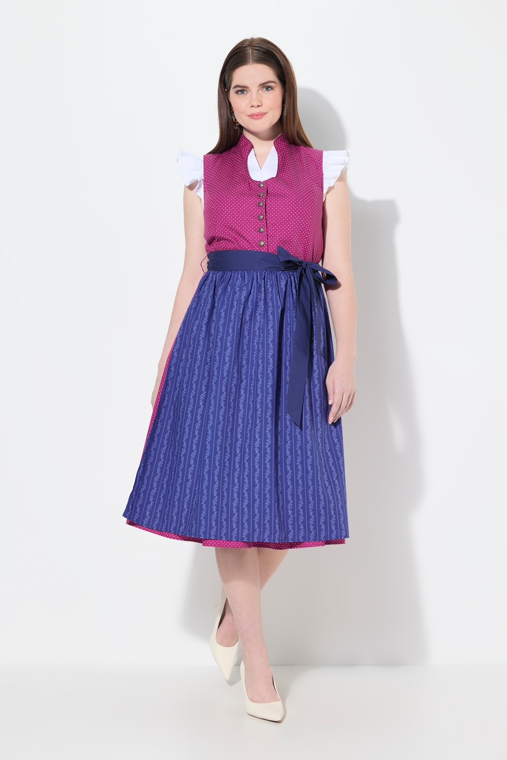 Große Größen Dirndl, Damen, rosa, Größe: 62, Baumwolle, Ulla Popken von Ulla Popken