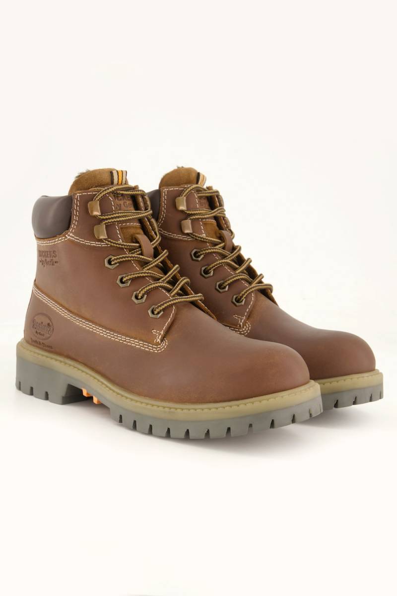 Große Größen Dockers Lederboots, Damen, braun, Größe: 39, Leder/Synthetische Fasern, Ulla Popken von Ulla Popken