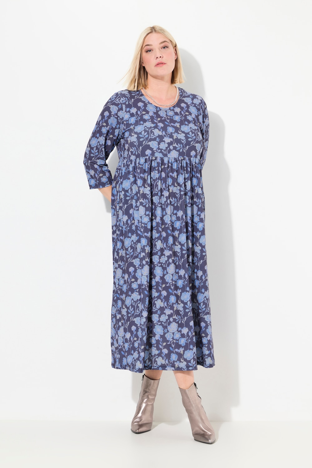 Große Größen Jerseykleid, Damen, schwarz, Größe: 54/56, Polyester, Ulla Popken von Ulla Popken