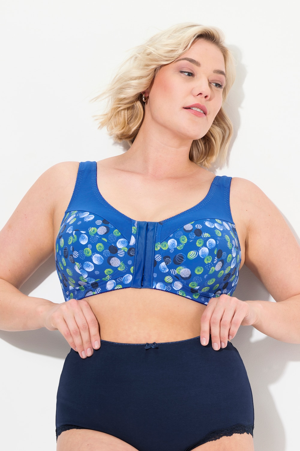 Große Größen Entlastungs-BH, Damen, blau, Größe: 85C, Synthetische Fasern/Elasthan, Ulla Popken von Ulla Popken