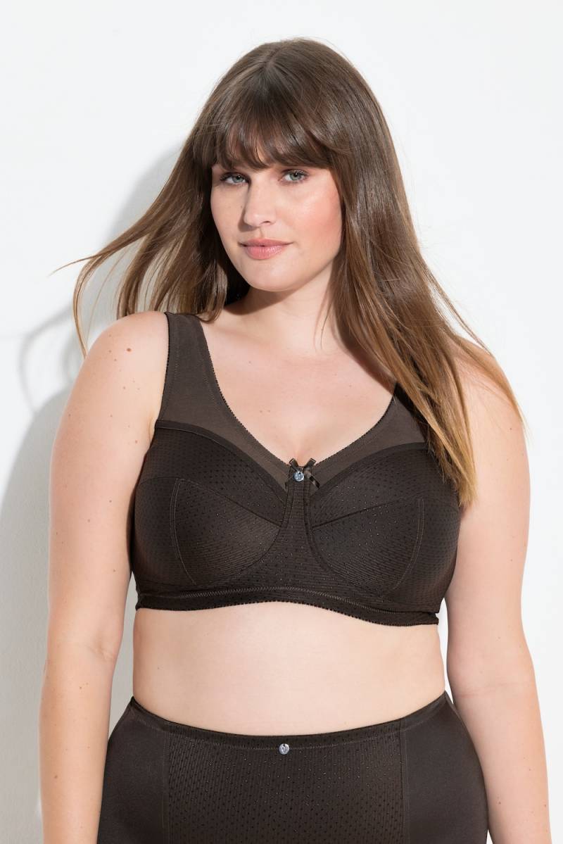 Große Größen Entlastungs-BH, Damen, braun, Größe: 110F, Synthetische Fasern/Elasthan, Ulla Popken von Ulla Popken