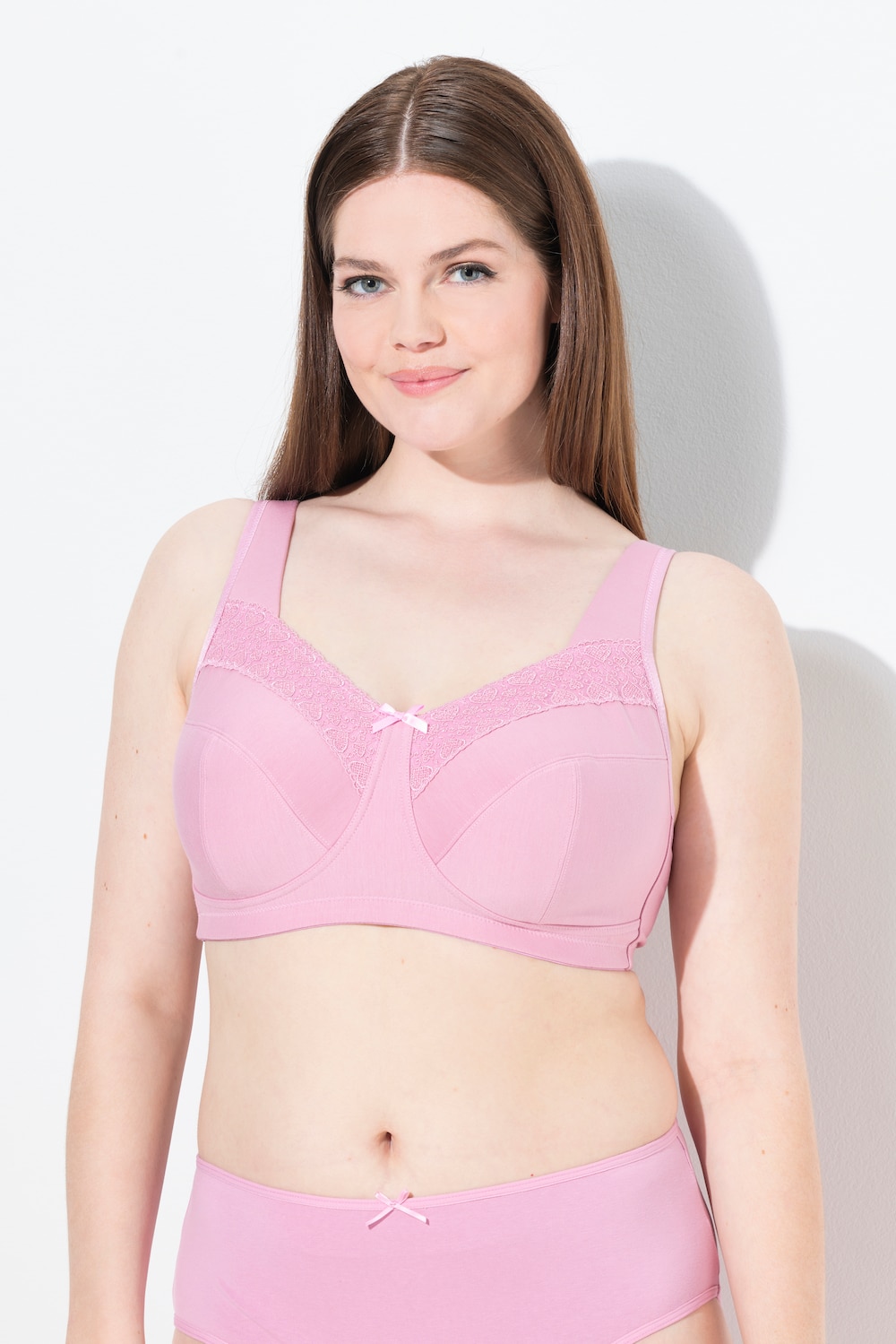 Große Größen Entlastungs-BH, Damen, rosa, Größe: 90F, Baumwolle/Synthetische Fasern, Ulla Popken von Ulla Popken
