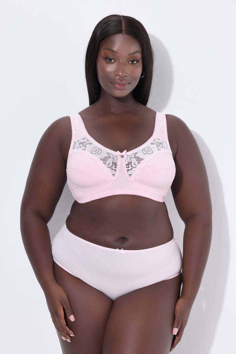 Große Größen Entlastungs-BH, Damen, rosa, Größe: 95D, Baumwolle, Ulla Popken von Ulla Popken