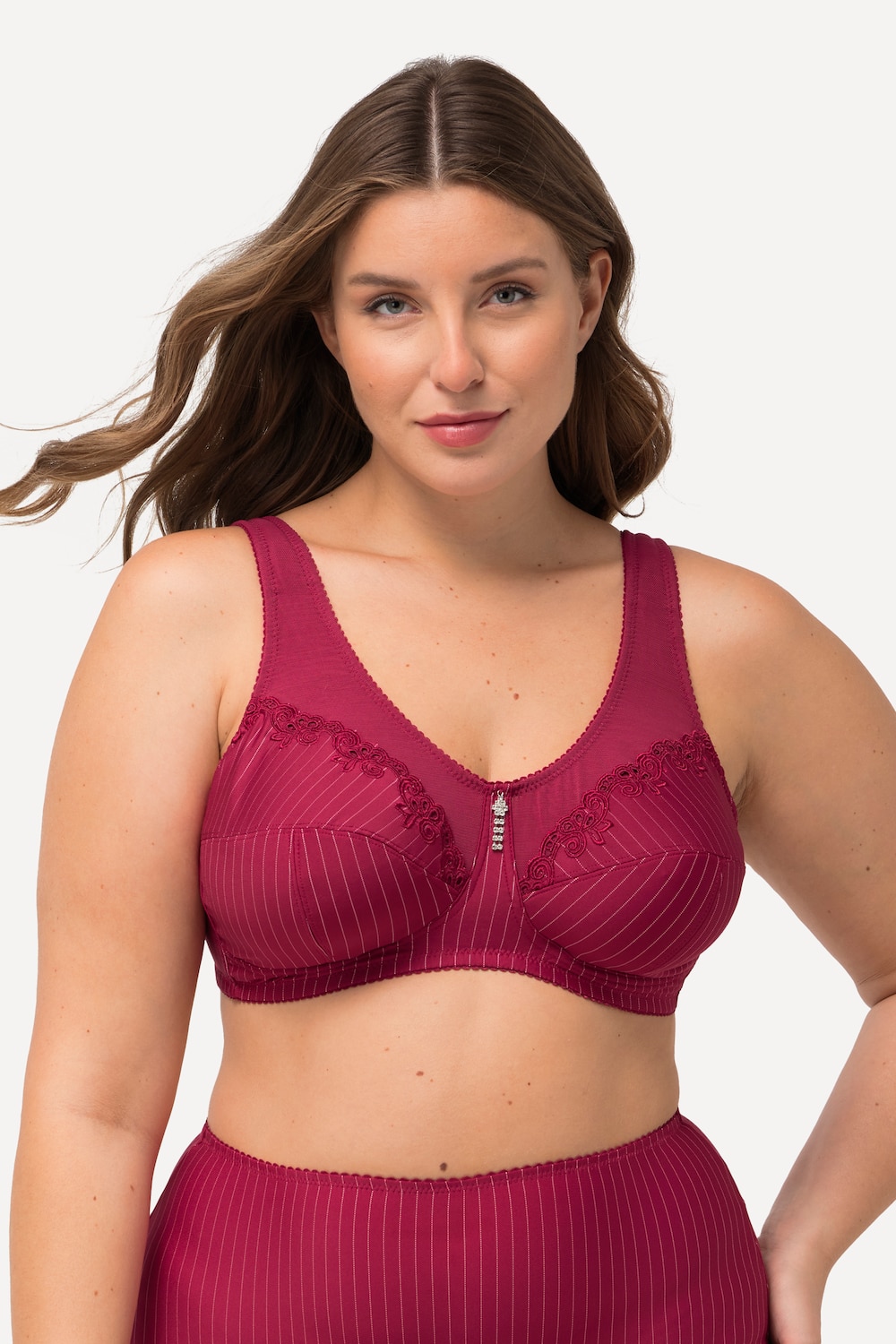 Große Größen Entlastungs-BH, Damen, rot, Größe: 130F, Synthetische Fasern/Baumwolle, Ulla Popken von Ulla Popken