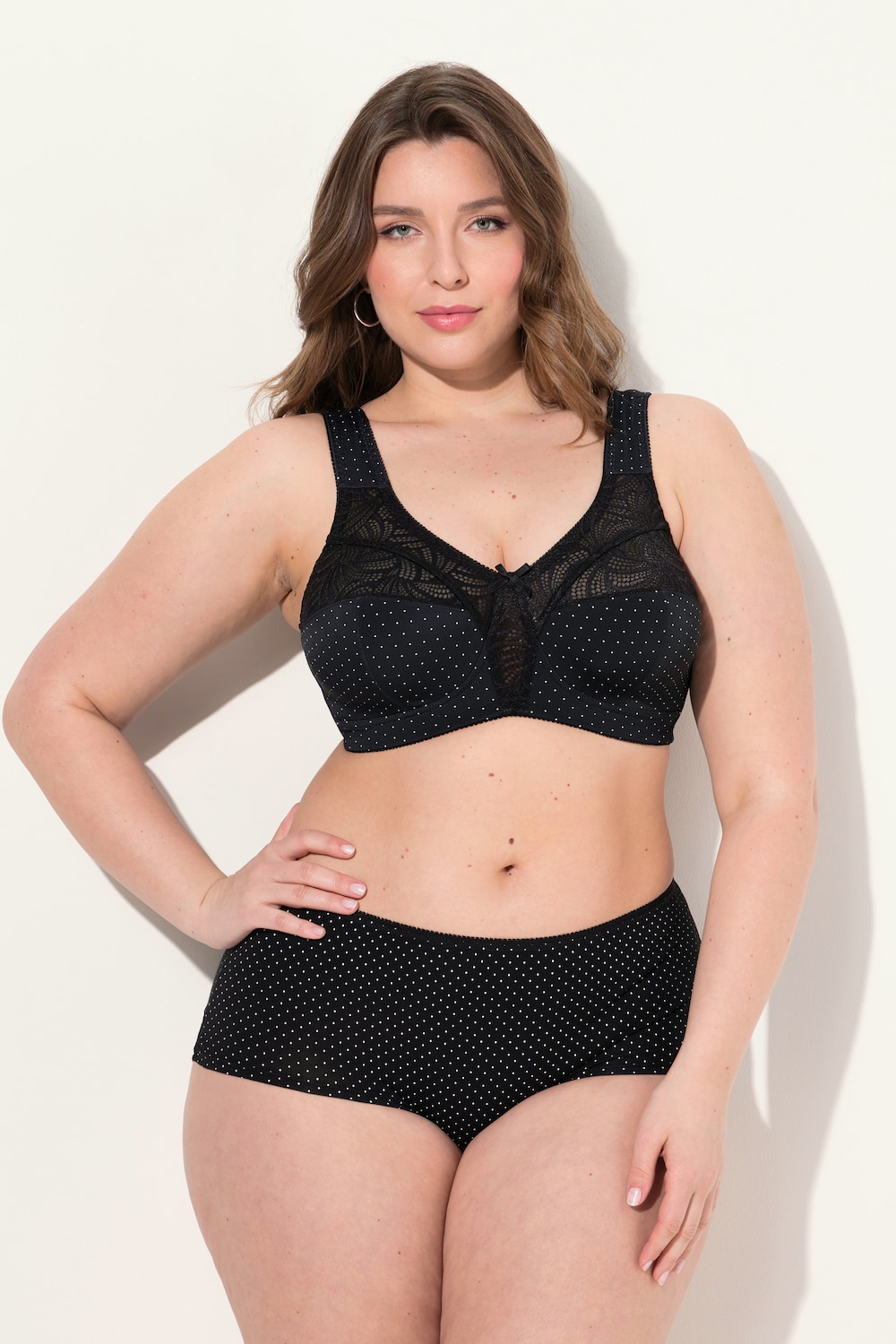 Große Größen Entlastungs-BH, Damen, schwarz, Größe: 85F, Synthetische Fasern/Elasthan, Ulla Popken von Ulla Popken