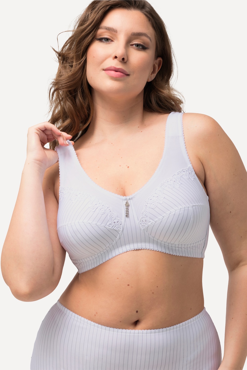 Große Größen Entlastungs-BH, Damen, weiß, Größe: 100E, Synthetische Fasern/Baumwolle, Ulla Popken von Ulla Popken