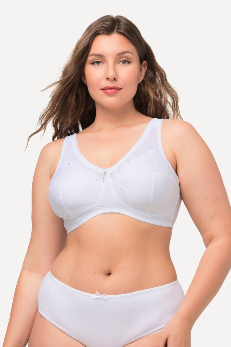 Große Größen Entlastungs-BH, Damen, weiß, Größe: 100E, Synthetische Fasern/Baumwolle/Polyester, Ulla Popken Große Größen Entlastungs-BH, Damen, weiß, Größe: 100E, Synthetische Fasern/Baumwolle/Polyester, Ulla Popken von Ulla Popken