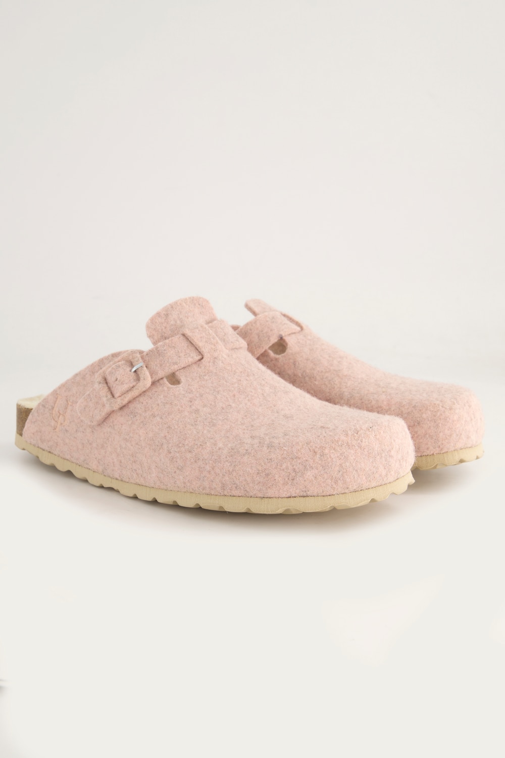 Große Größen Filz-Clogs, Damen, rosa, Größe: 44, Ulla Popken von Ulla Popken