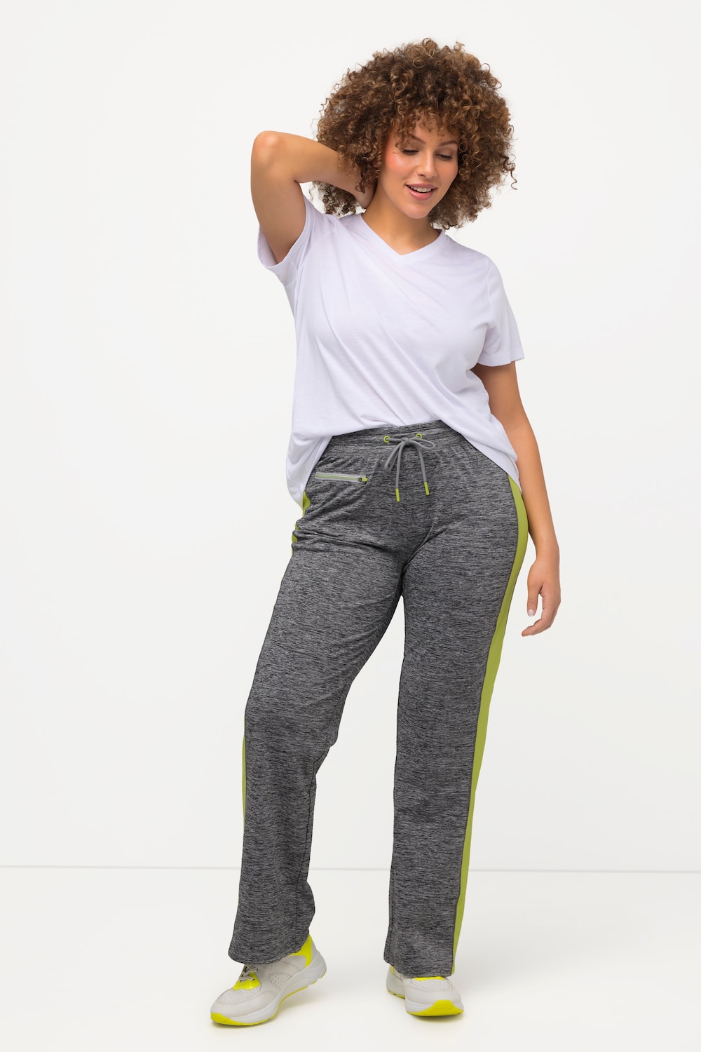 Große Größen Funktions-Jogginghose, Damen, blau, Größe: 42/44, Polyester, Ulla Popken von Ulla Popken