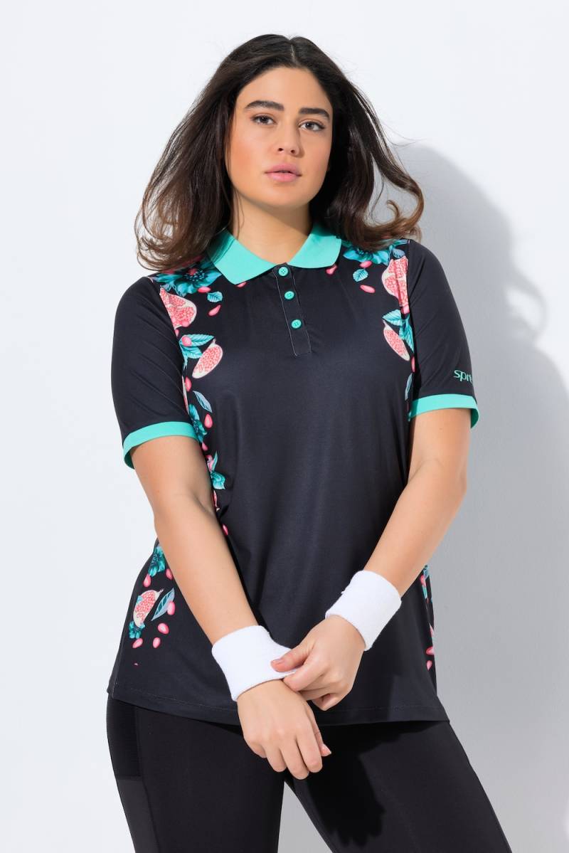 Große Größen Funktions-Poloshirt, Damen, schwarz, Größe: 42/44, Ulla Popken von Ulla Popken