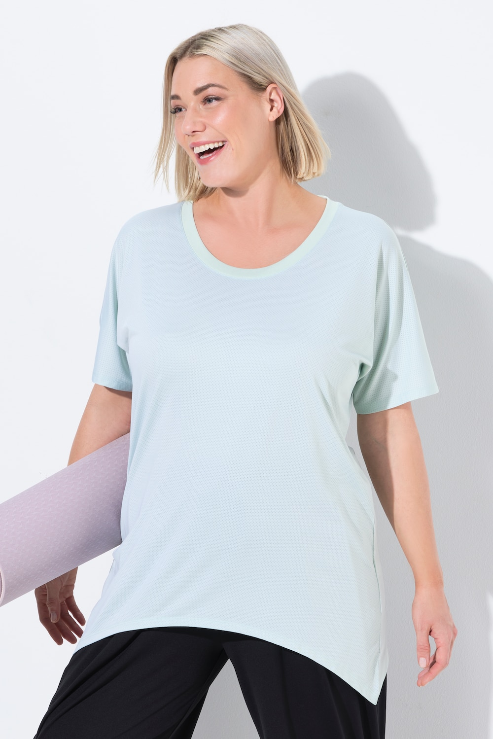 Große Größen Funktions-Shirt, Damen, türkis, Größe: 62/64, Polyester, Ulla Popken Große Größen Funktions-Shirt, Damen, türkis, Größe: 62/64, Polyester, Ulla Popken von Ulla Popken