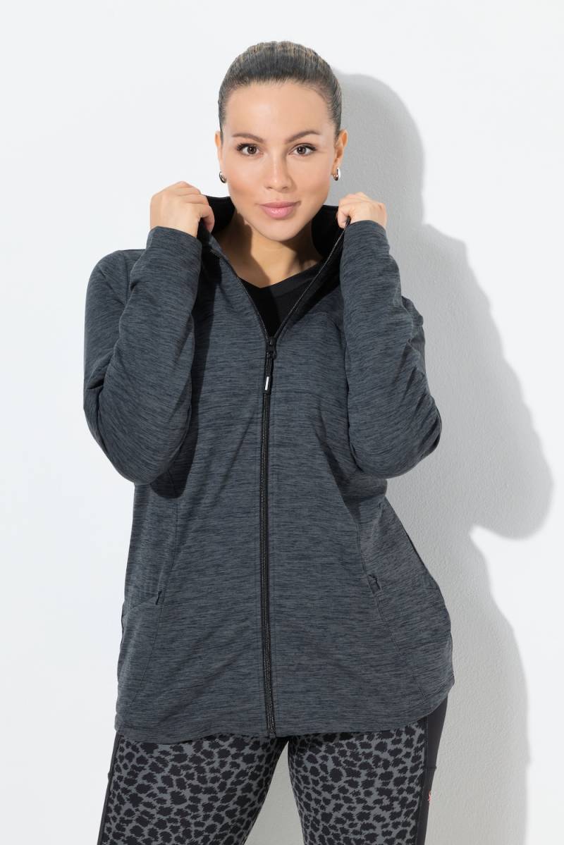 Große Größen Funktions-Sweatjacke, Damen, schwarz, Größe: 58/60, Polyester/Elasthan, Ulla Popken Große Größen Funktions-Sweatjacke, Damen, schwarz, Größe: 58/60, Polyester/Elasthan, Ulla Popken von Ulla Popken