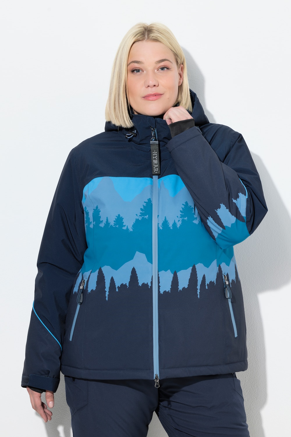 Große Größen Funktionsjacke, Damen, blau, Größe: 42/44, Polyester, Ulla Popken von Ulla Popken
