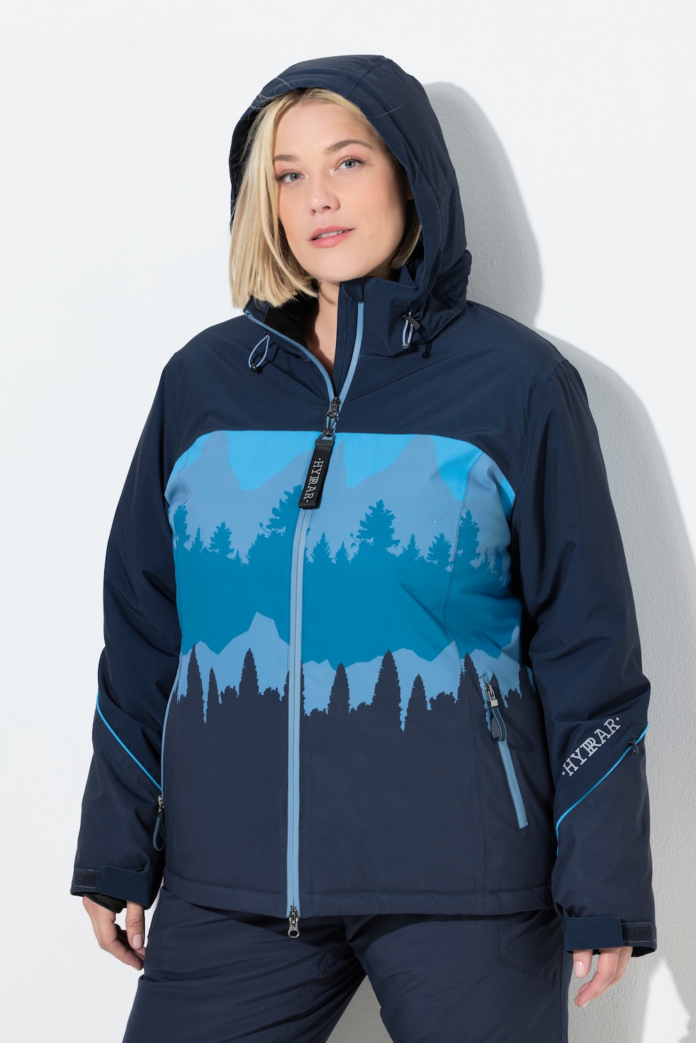 Große Größen Funktionsjacke, Damen, blau, Größe: 50/52, Polyester, Ulla Popken von Ulla Popken