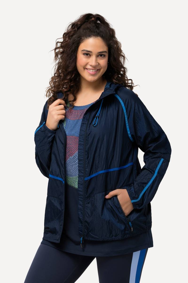 Große Größen Funktionsjacke, Damen, blau, Größe: 54/56, Polyester, Ulla Popken von Ulla Popken