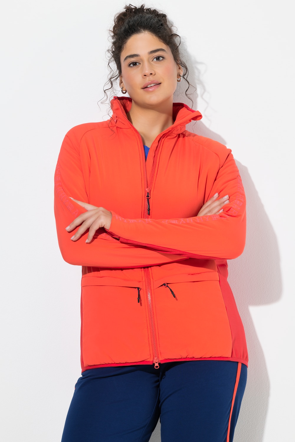 Große Größen Funktionsjacke, Damen, rot, Größe: 50/52, Polyester, Ulla Popken von Ulla Popken