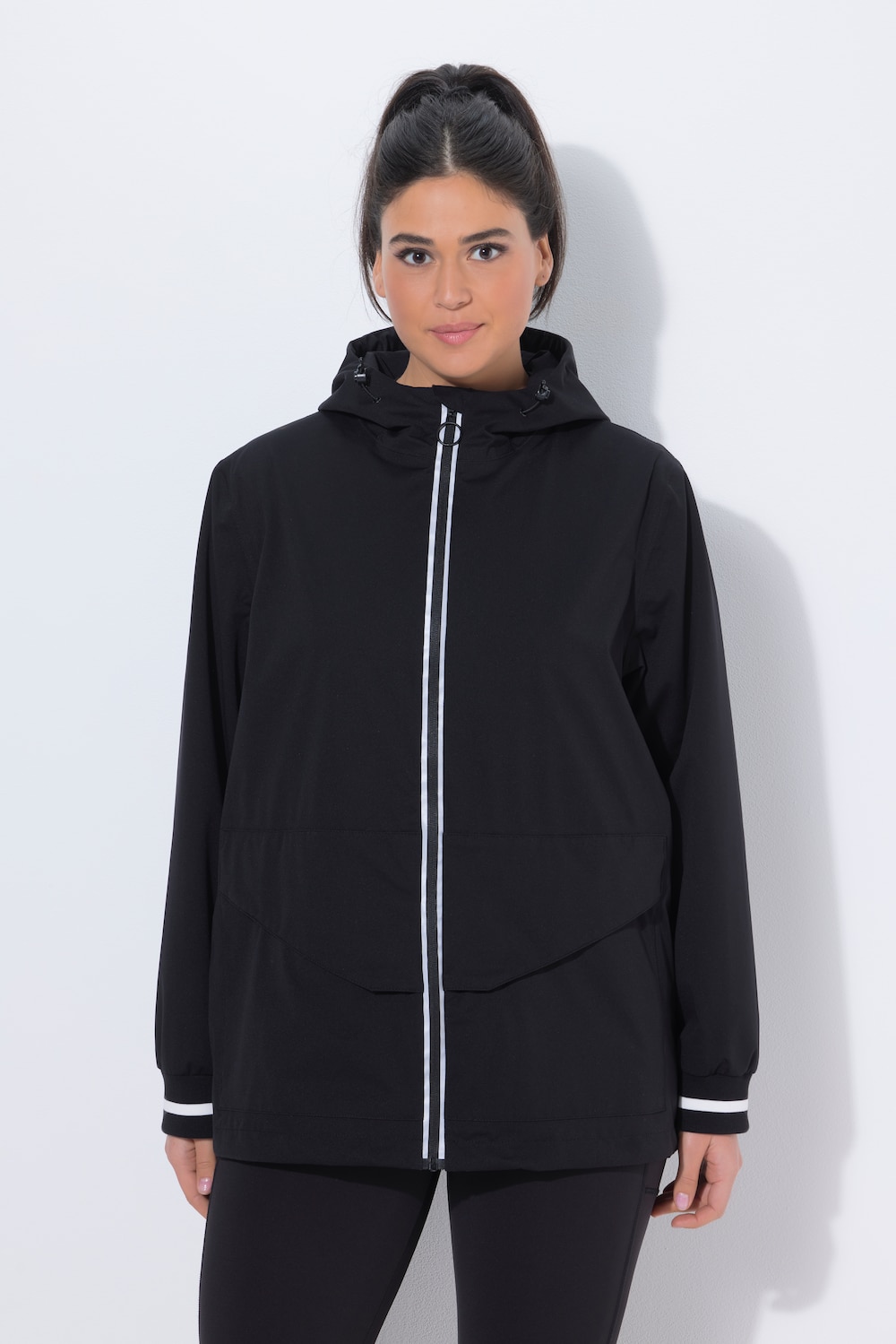 Große Größen Funktionsjacke, Damen, schwarz, Größe: 50/52, Polyester, Ulla Popken von Ulla Popken