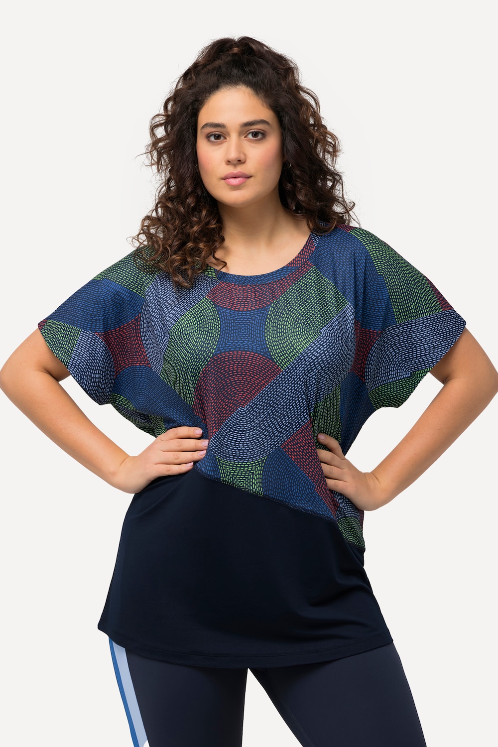 Große Größen Funktionsshirt, Damen, blau, Größe: 42/44, Ulla Popken von Ulla Popken