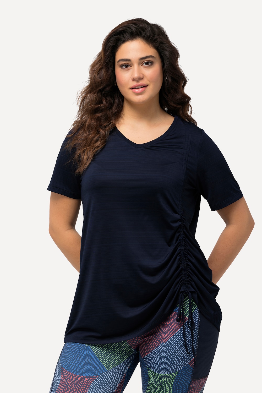 Große Größen Funktionsshirt, Damen, blau, Größe: 50/52, Polyester/Elasthan, Ulla Popken von Ulla Popken