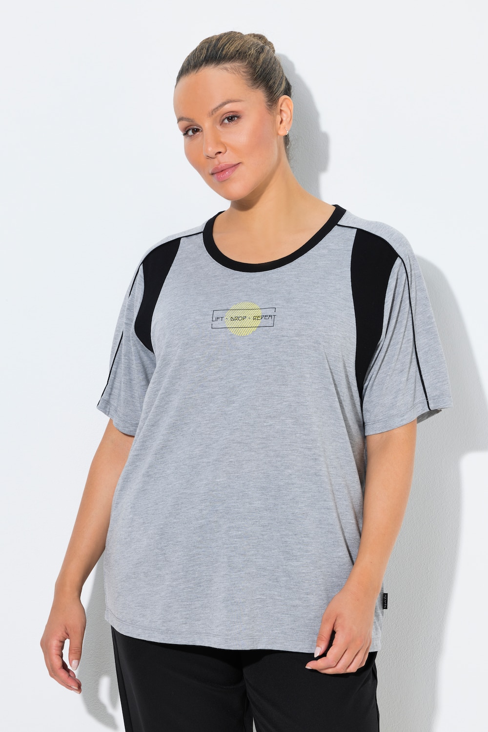 Große Größen Funktionsshirt, Damen, grau, Größe: 42/44, Baumwolle/Polyester/Viskose, Ulla Popken von Ulla Popken