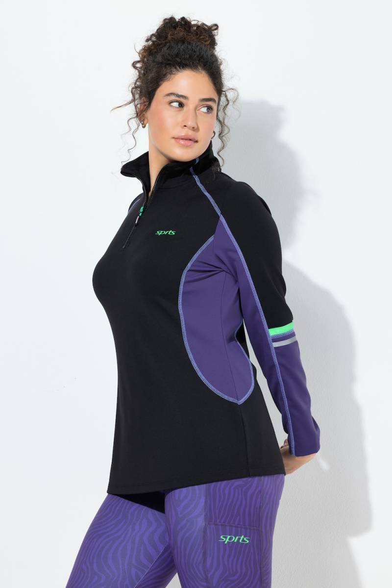 Große Größen Funktionsshirt, Damen, schwarz, Größe: 42/44, Polyester/Elasthan, Ulla Popken von Ulla Popken