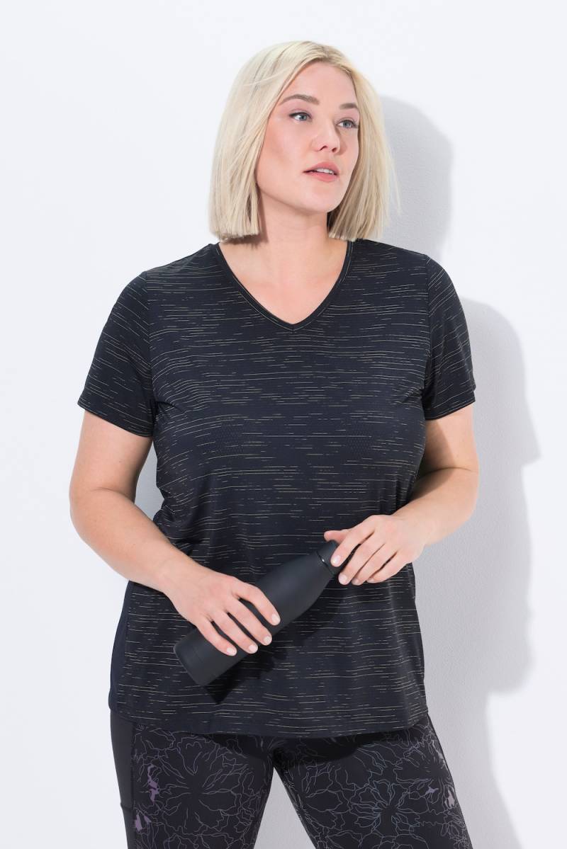 Große Größen Funktionsshirt, Damen, schwarz, Größe: 54/56, Polyester/Synthetische Fasern/Elasthan, Ulla Popken von Ulla Popken