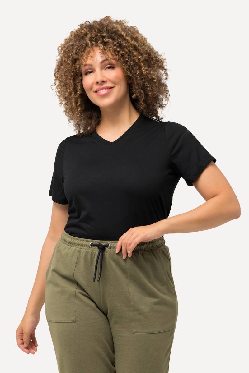 Große Größen Funktionsshirt, Damen, schwarz, Größe: 58/60, Polyester/Viskose, Ulla Popken von Ulla Popken