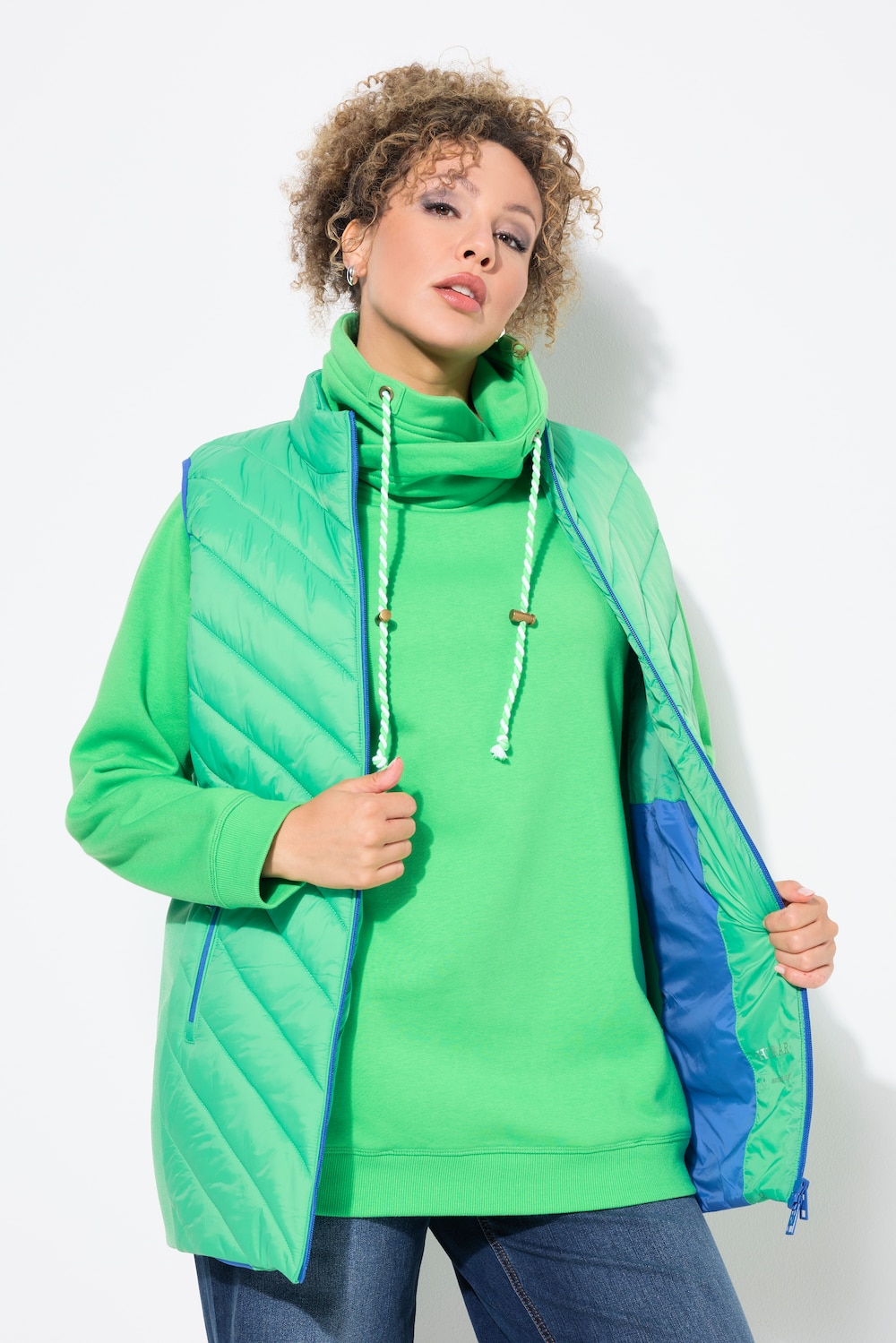 Große Größen HYPRAR, Damen, türkis, Größe: 46/48, Synthetische Fasern, Ulla Popken von Ulla Popken