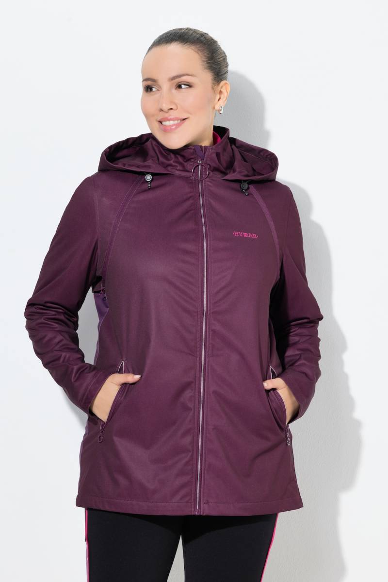 Große Größen HYPRAR 2-in-1-Funktionsjacke, Damen, lila, Größe: 50/52, Polyester, Ulla Popken von Ulla Popken