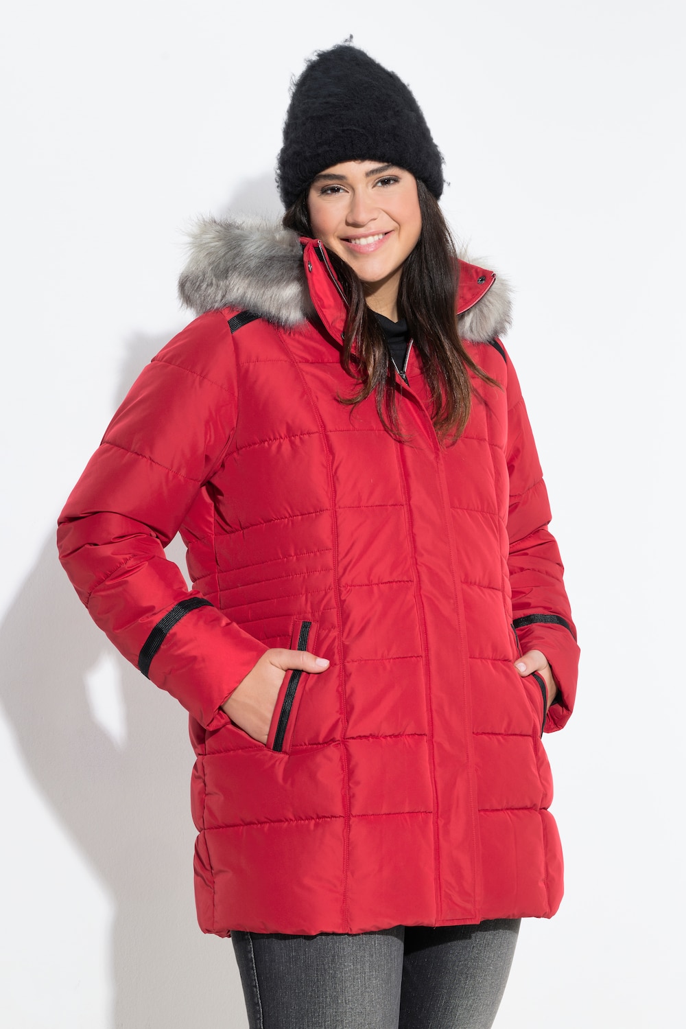 Große Größen HYPRAR Funktions-Steppjacke, Damen, rot, Größe: 54/56, Polyester, Ulla Popken von Ulla Popken