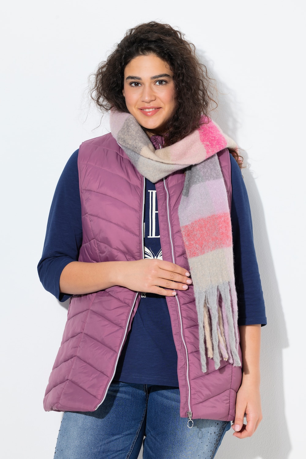 Große Größen HYPRAR Funktions-Steppweste, Damen, lila, Größe: 54/56, Ulla Popken von Ulla Popken