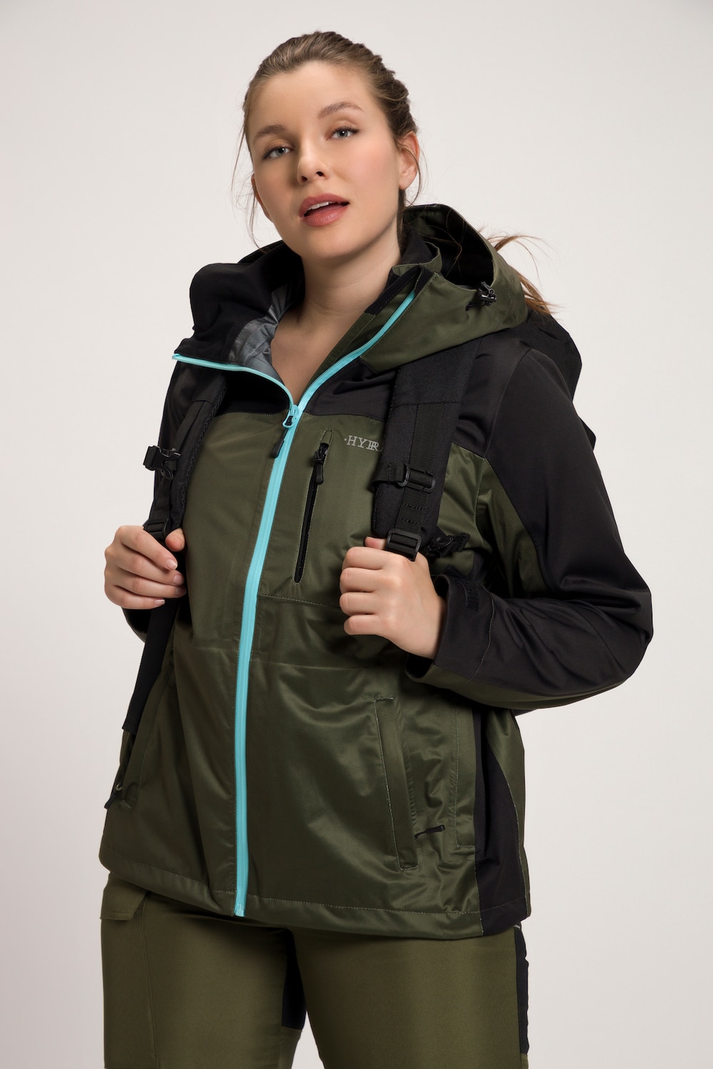 Große Größen HYPRAR Funktionsjacke, Damen, braun, Größe: 50/52, Polyester, Ulla Popken von Ulla Popken