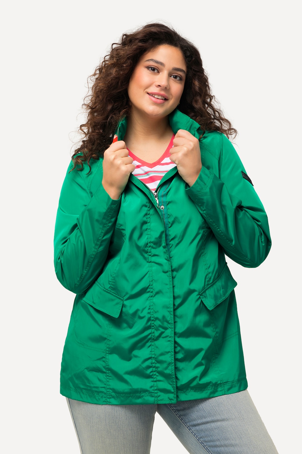 Große Größen HYPRAR Funktionsjacke, Damen, grün, Größe: 42/44, Polyester, Ulla Popken von Ulla Popken