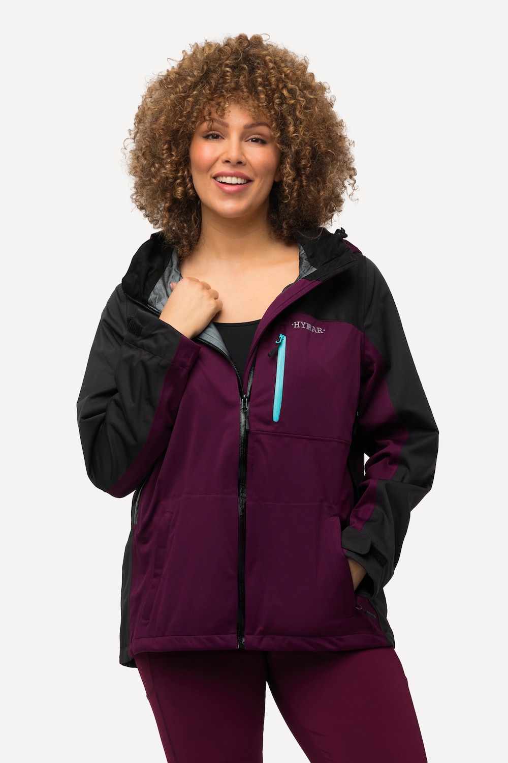 Große Größen HYPRAR Funktionsjacke, Damen, rot, Größe: 50/52, Polyester, Ulla Popken von Ulla Popken