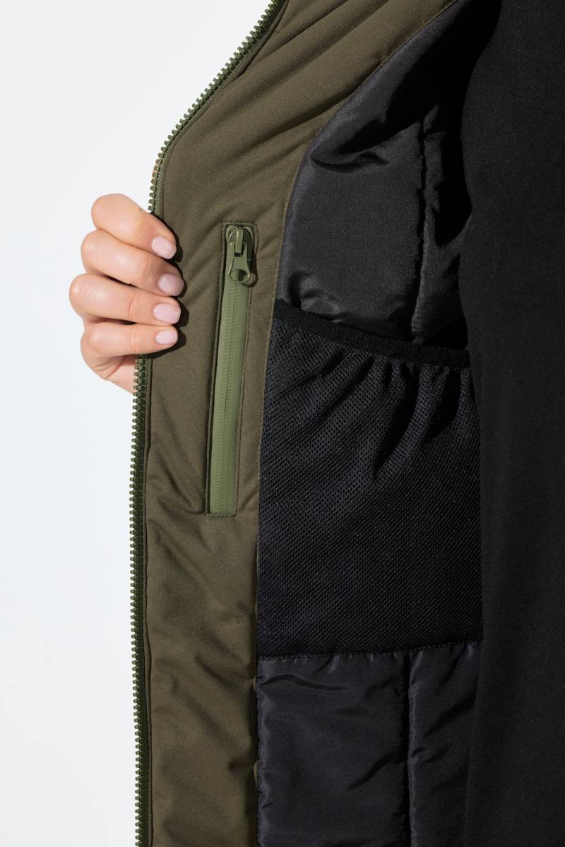 Große Größen HYPRAR Funktionsmantel, Damen, grün, Größe: 58/60, Polyester, Ulla Popken von Ulla Popken