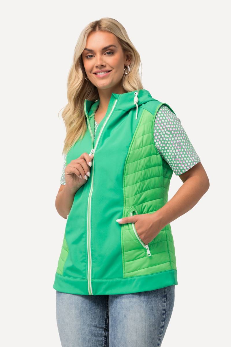 Große Größen HYPRAR Hybrid-Kapuzenweste, Damen, türkis, Größe: 50/52, Synthetische Fasern/Polyester, Ulla Popken von Ulla Popken