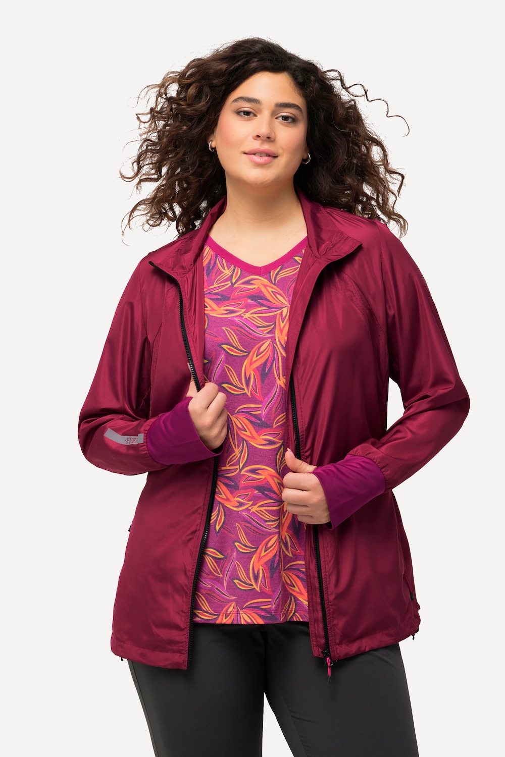 Große Größen HYPRAR Jacke, Damen, rosa, Größe: 46/48, Polyester, Ulla Popken von Ulla Popken