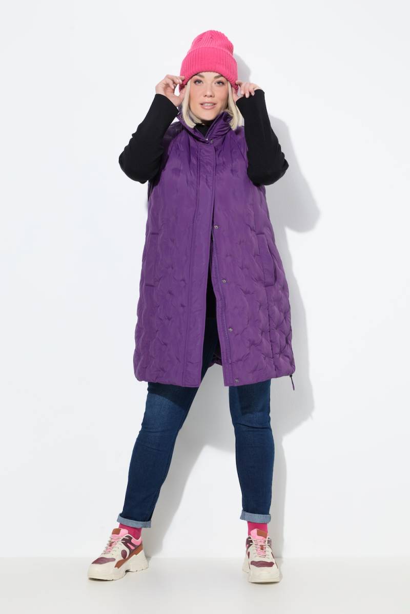 Große Größen HYPRAR Laserstepp-Weste, Damen, lila, Größe: 58/60, Polyester/Synthetische Fasern, Ulla Popken von Ulla Popken