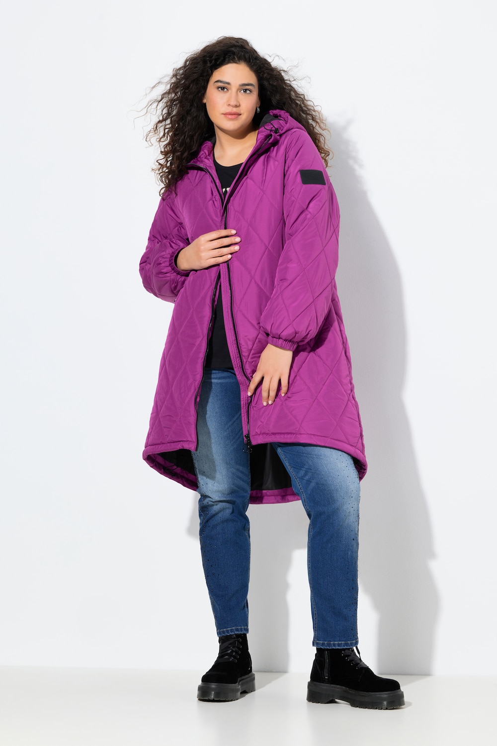 Große Größen HYPRAR Leichtstepp-Mantel, Damen, lila, Größe: 42/44, Polyester, Ulla Popken Große Größen HYPRAR Leichtstepp-Mantel, Damen, lila, Größe: 42/44, Polyester, Ulla Popken von Ulla Popken