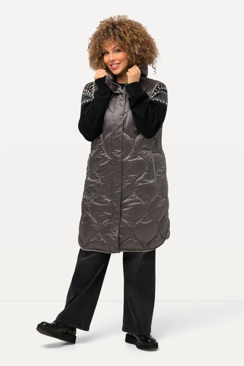 Große Größen HYPRAR Long-Steppweste, Damen, grau, Größe: 46/48, Polyester/Synthetische Fasern, Ulla Popken Große Größen HYPRAR Long-Steppweste, Damen, grau, Größe: 46/48, Polyester/Synthetische Fasern, Ulla Popken von Ulla Popken