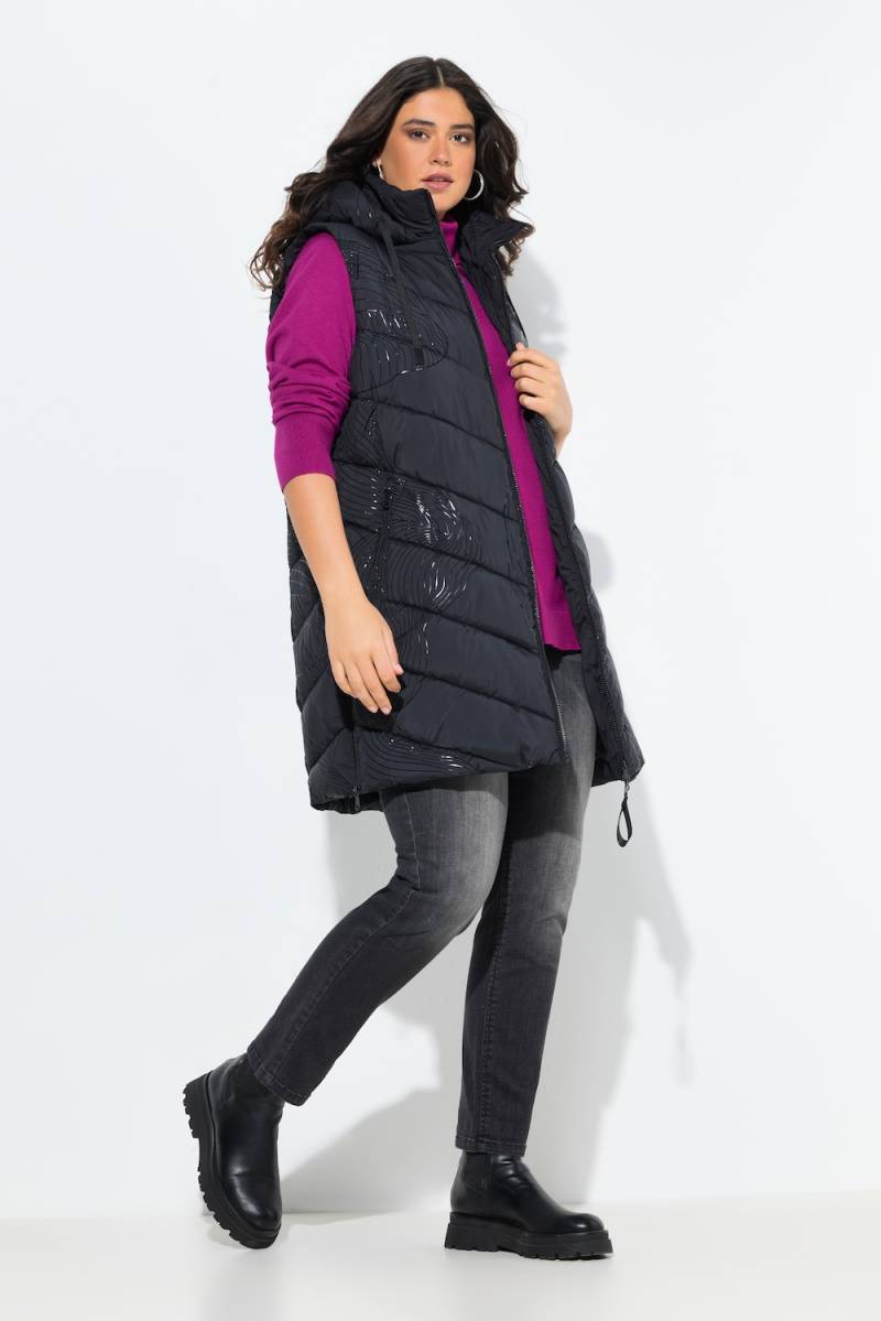 Große Größen HYPRAR Long-Steppweste, Damen, schwarz, Größe: 50/52, Polyester/Synthetische Fasern, Ulla Popken Große Größen HYPRAR Long-Steppweste, Damen, schwarz, Größe: 50/52, Polyester/Synthetische Fasern, Ulla Popken von Ulla Popken