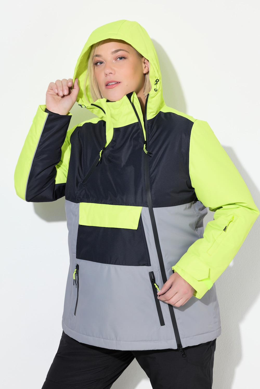 Große Größen HYPRAR Performance-Jacke, Damen, grau, Größe: 54/56, Polyester, Ulla Popken von Ulla Popken