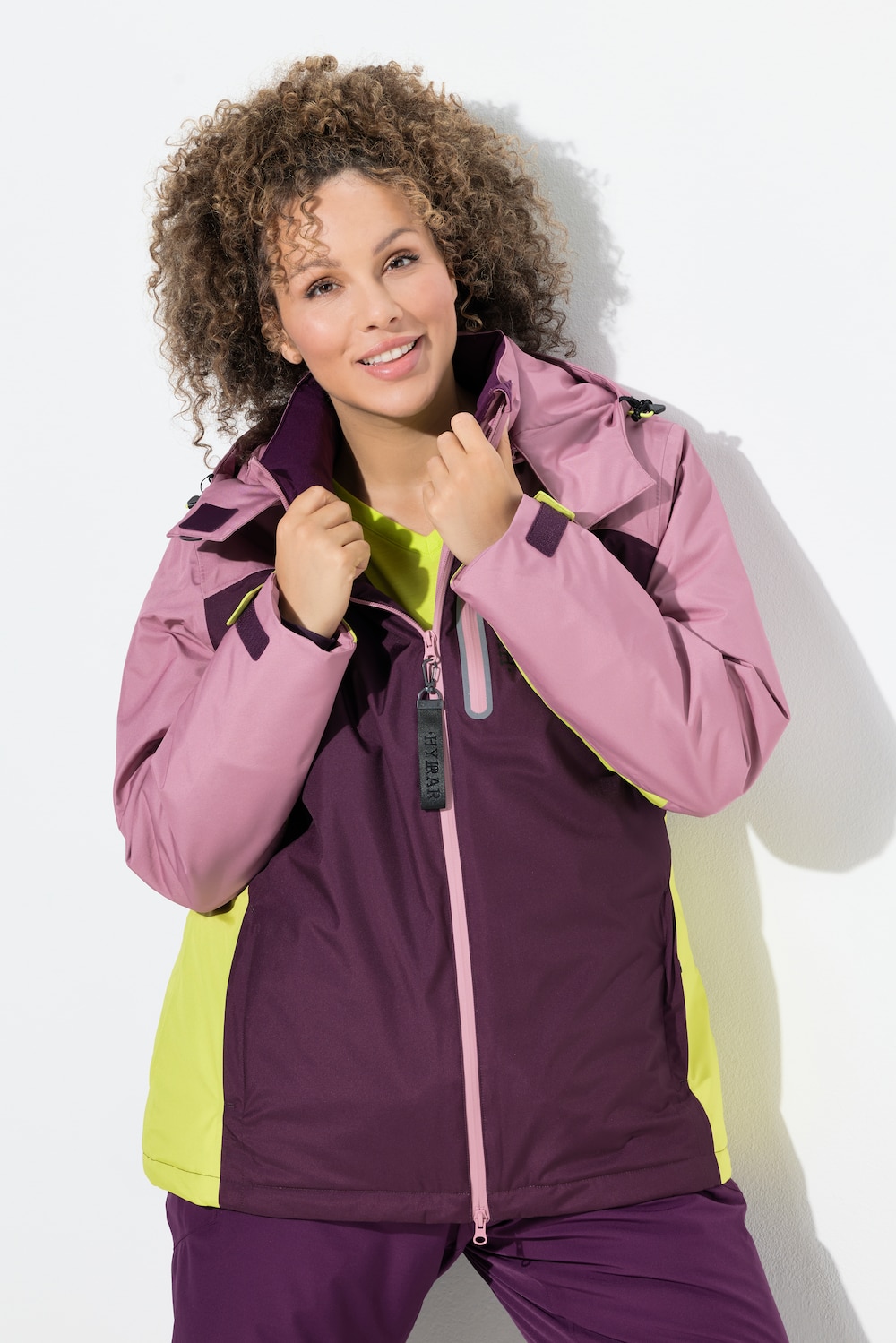 Große Größen HYPRAR Performance-Jacke, Damen, lila, Größe: 54/56, Polyester, Ulla Popken von Ulla Popken
