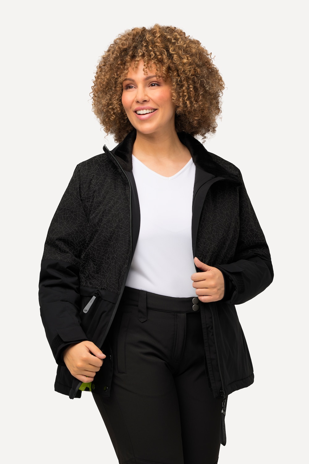 Große Größen HYPRAR Performance-Jacke, Damen, schwarz, Größe: 54/56, Polyester, Ulla Popken von Ulla Popken