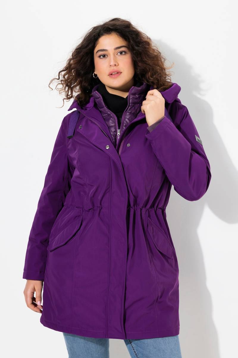 Große Größen HYPRAR Performance-Parka, Damen, lila, Größe: 42/44, Polyester/Synthetische Fasern, Ulla Popken von Ulla Popken